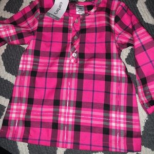 CARTERS PLAID TUNIC NWT